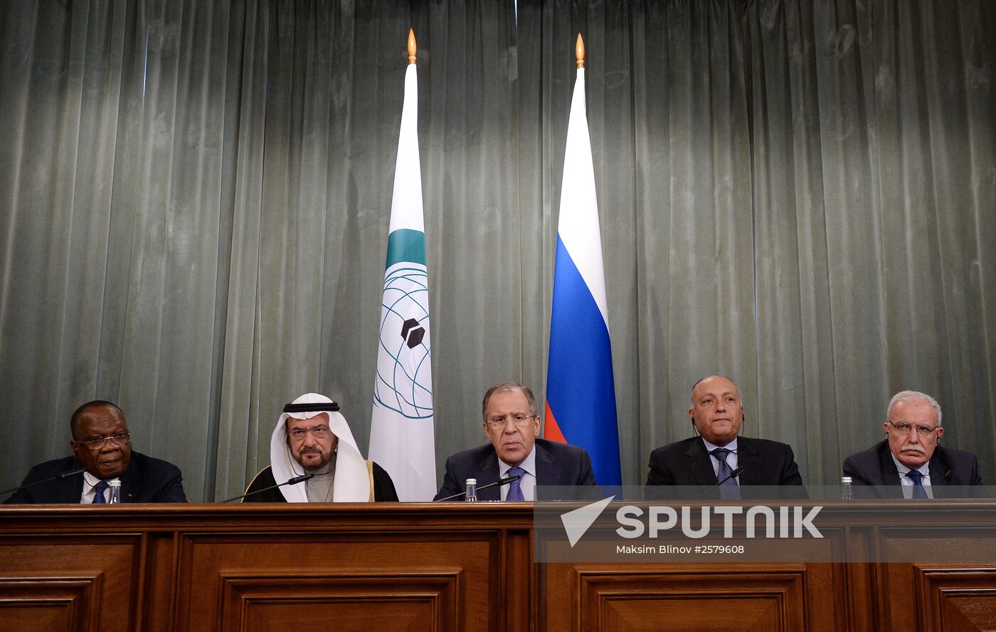 Foreign Minister Sergey Lavrov meets with OIC delegation on Palestine and Eastern Jerusalem