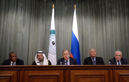 Foreign Minister Sergey Lavrov meets with OIC delegation on Palestine and Eastern Jerusalem