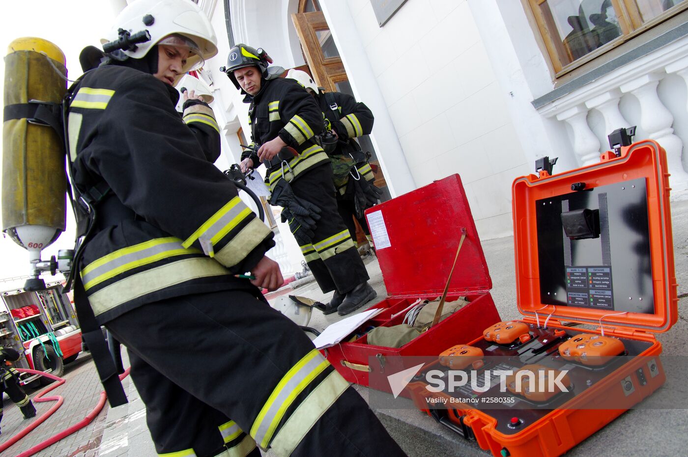 Joint firefighting drill in Sevastopol
