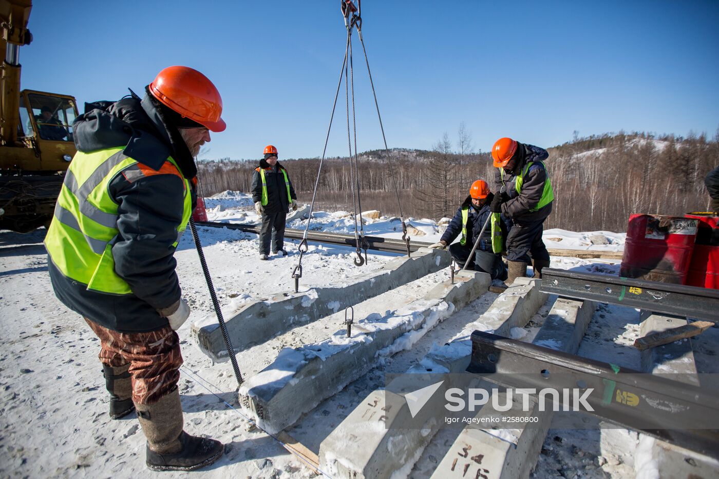 Building the second stage of the Baikal-Amur Mainline in the Amur Region