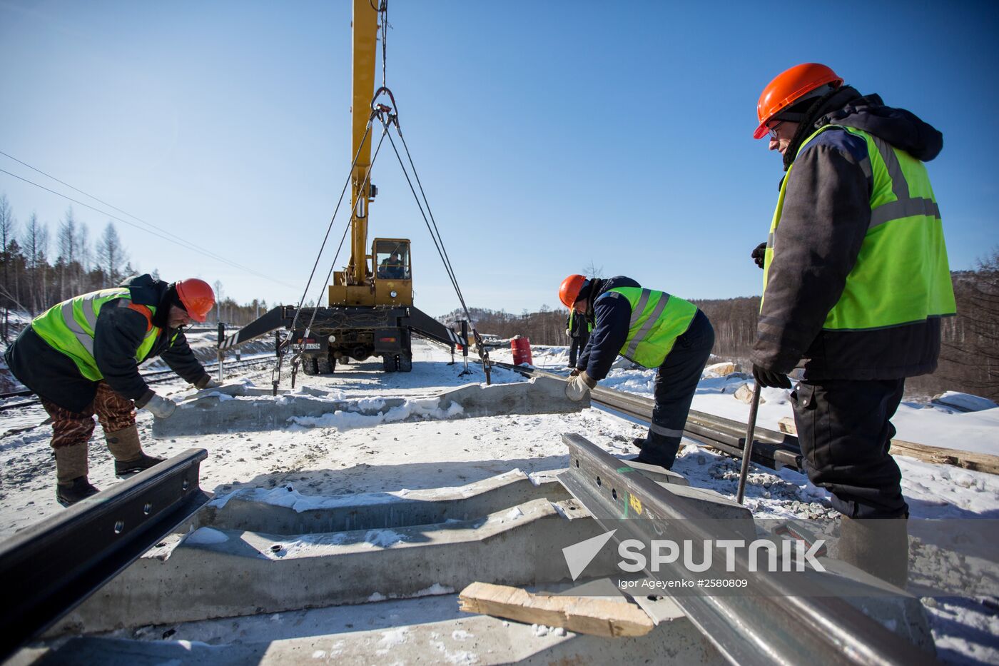 BAM-2 under construction in Amur region