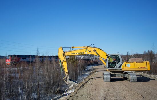 BAM-2 under construction in Amur region