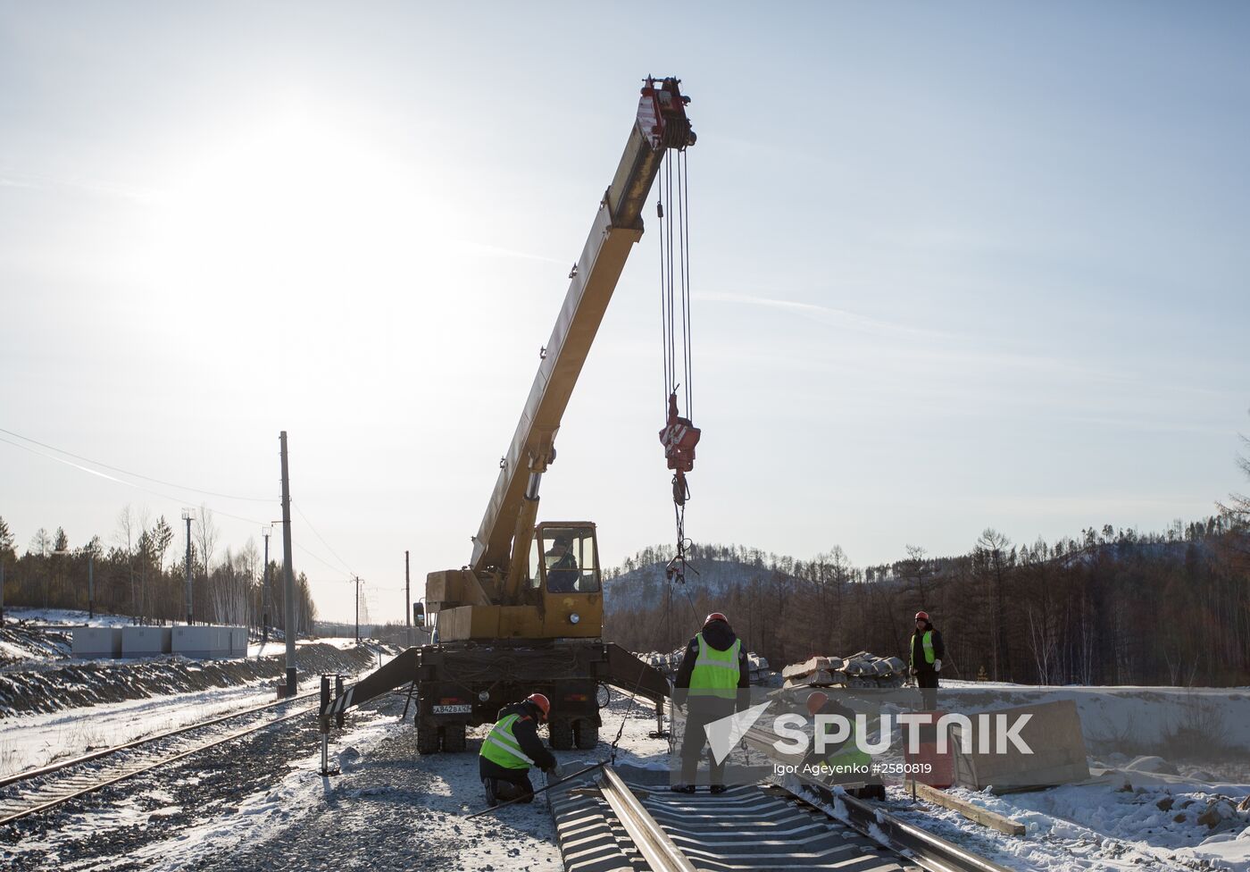 BAM-2 under construction in Amur region