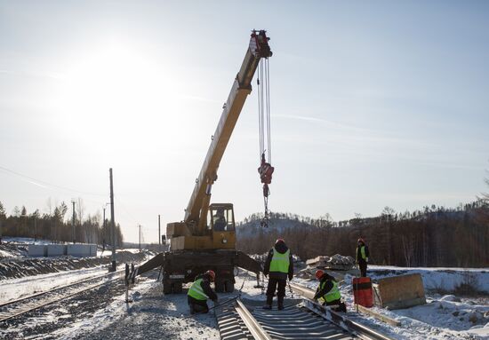 BAM-2 under construction in Amur region