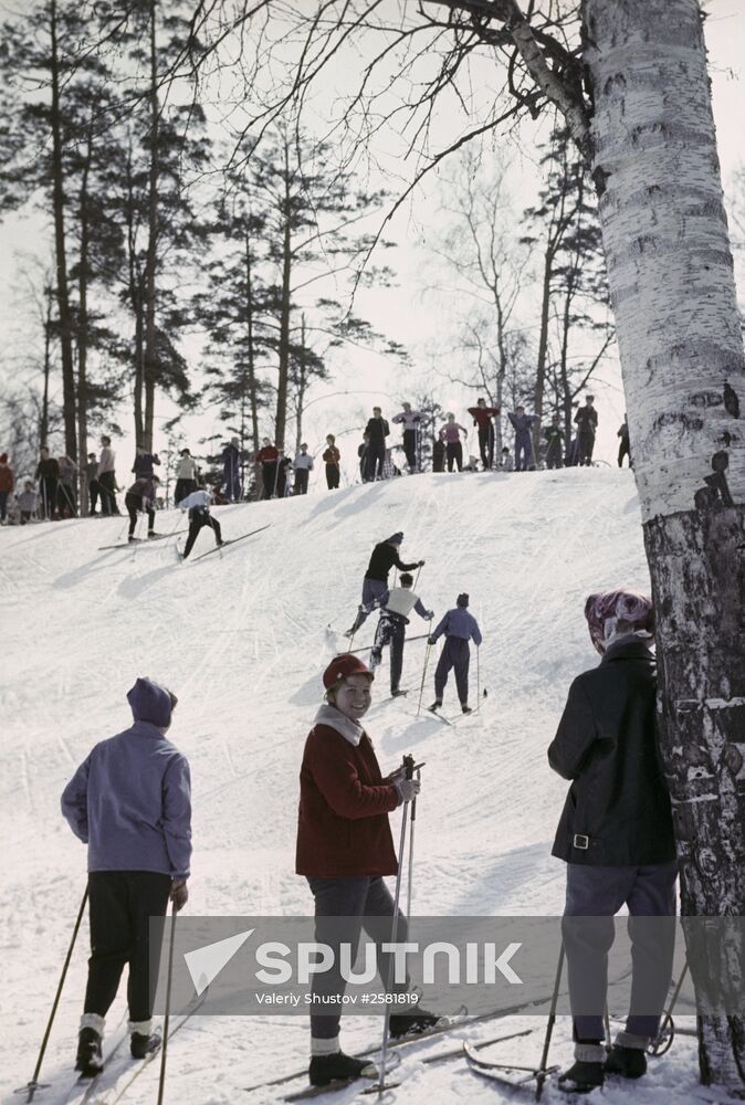 Winter recreation in Moscow area