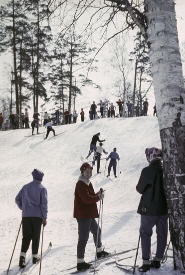 Winter recreation in Moscow area