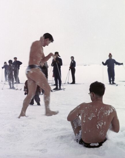 Snow hardening