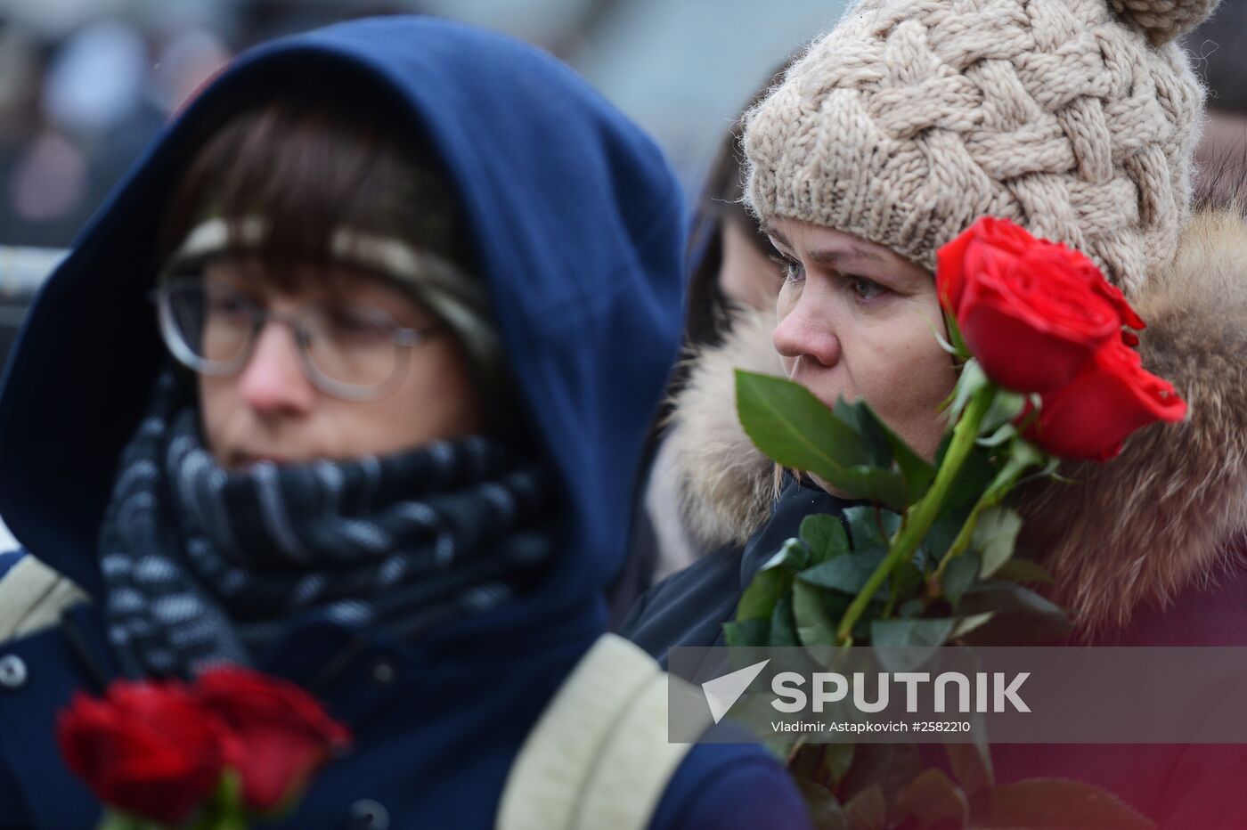Paying last respects to politician Boris Nemtsov in Moscow
