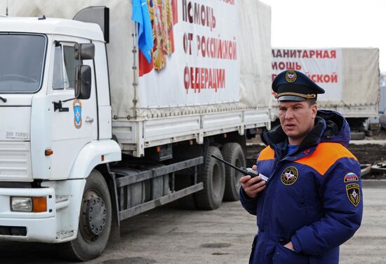 Seventeenth humanitarian convoy for southeastern Ukraine being formed in Rostov Region