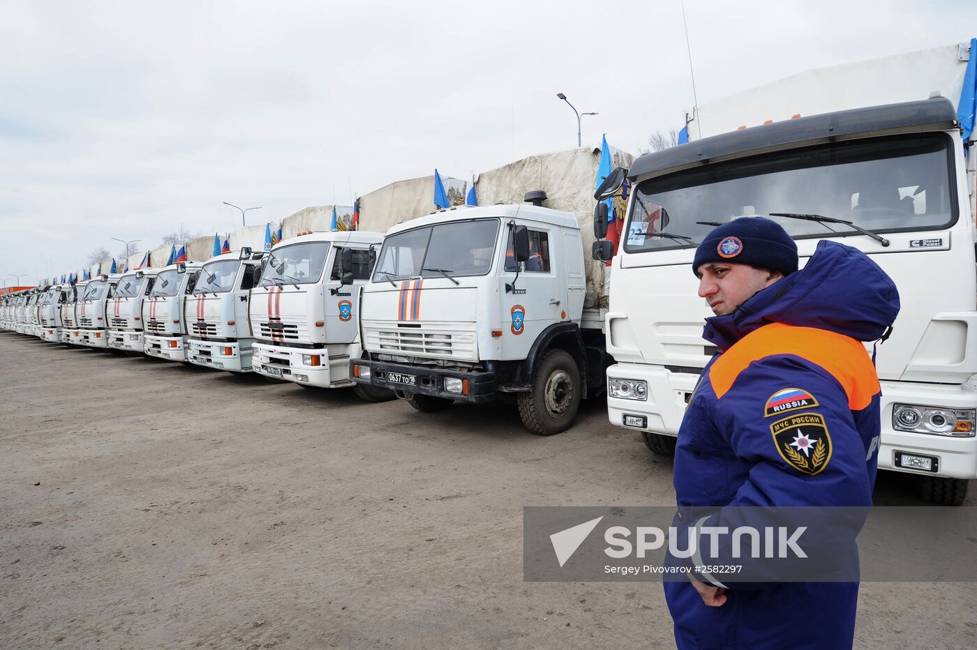 Seventeenth humanitarian convoy for southeastern Ukraine being formed in Rostov Region