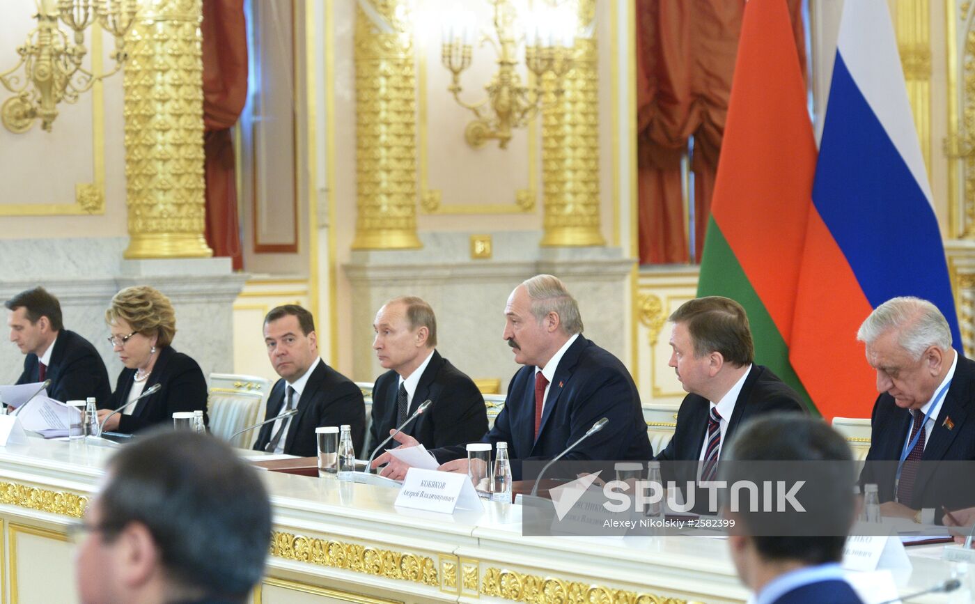 Meeting of the Supreme State Council of the Russia-Belarus Union State in Moscow