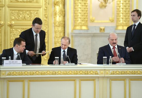 Meeting of the Supreme State Council of the Russia-Belarus Union State in Moscow