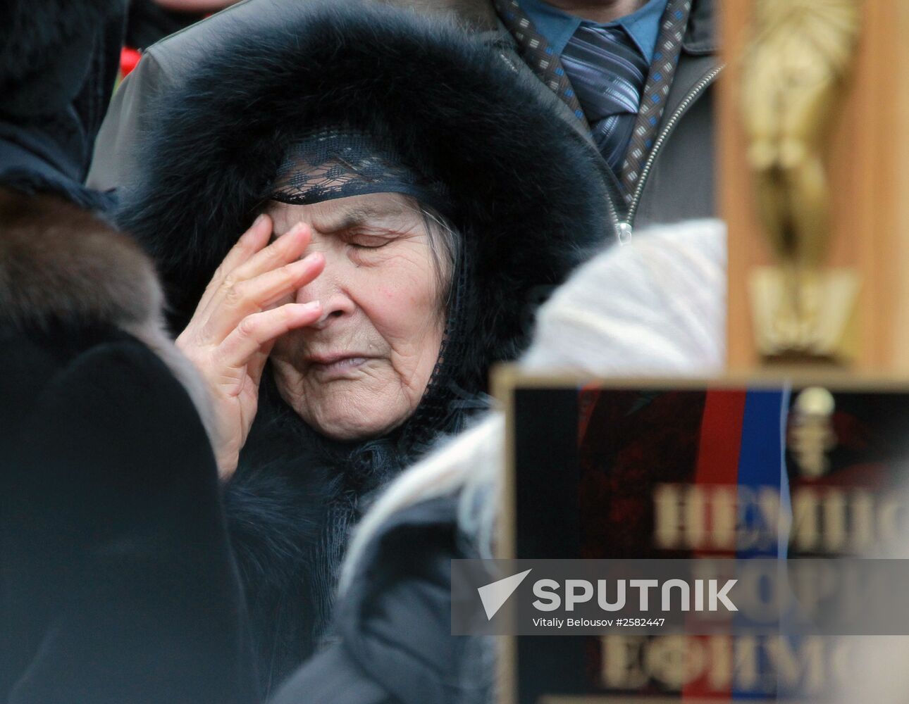 Paying last respects to politician Boris Nemtsov in Moscow