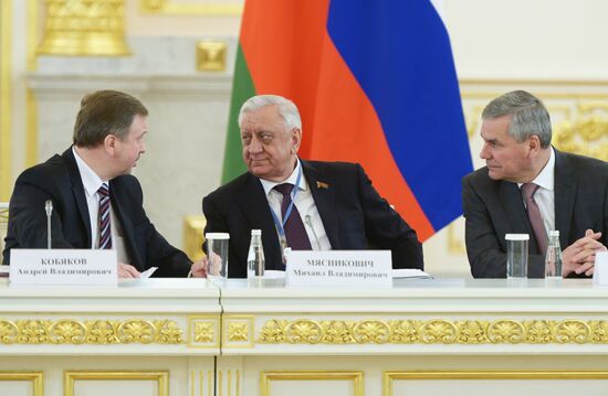Meeting of Supreme State Council of Union State of Russia and Belarus in Moscow
