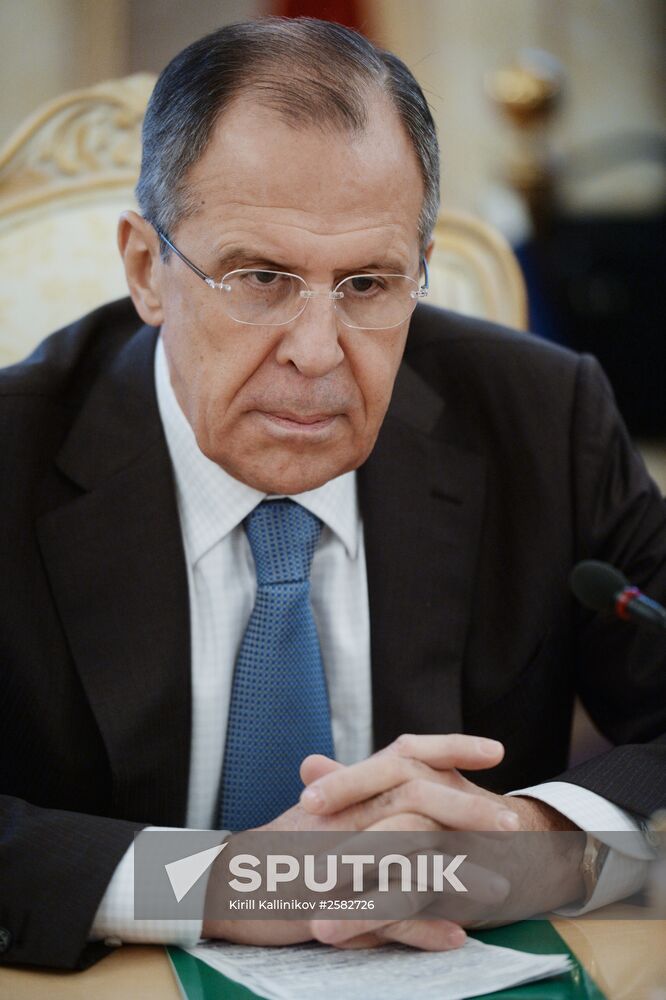 Foreign Minister Sergey Lavrov meets with Foreign Minister of Cambodia Hor Namhong
