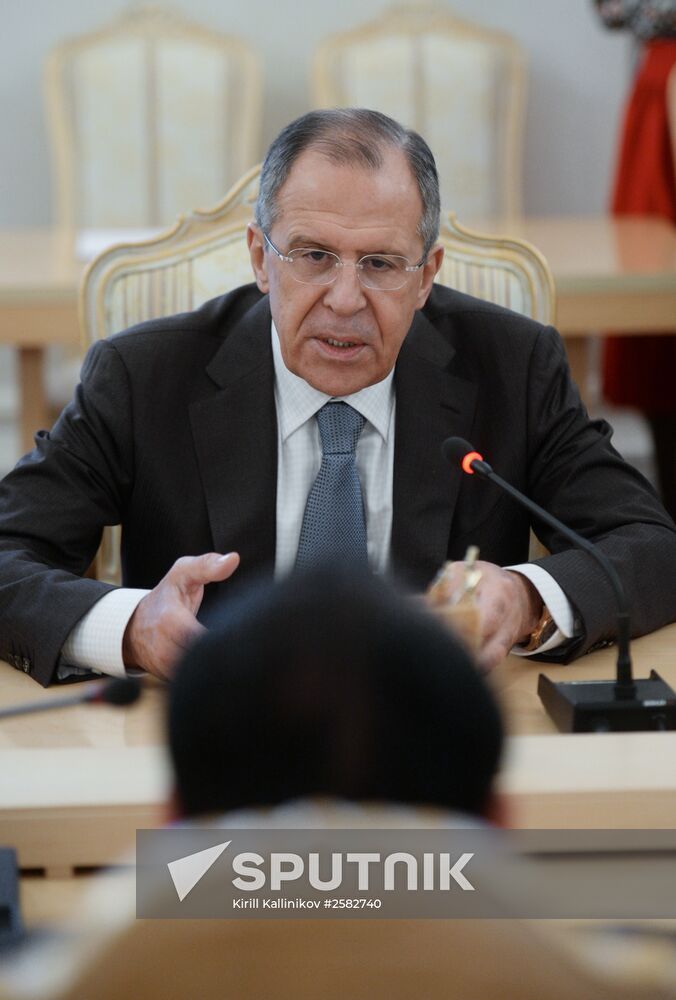 Foreign Minister Sergey Lavrov meets with Foreign Minister of Cambodia Hor Namhong