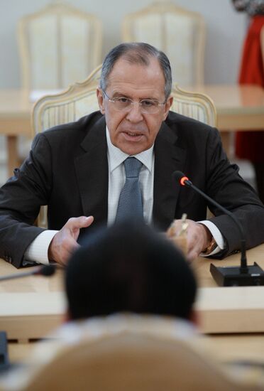 Foreign Minister Sergey Lavrov meets with Foreign Minister of Cambodia Hor Namhong