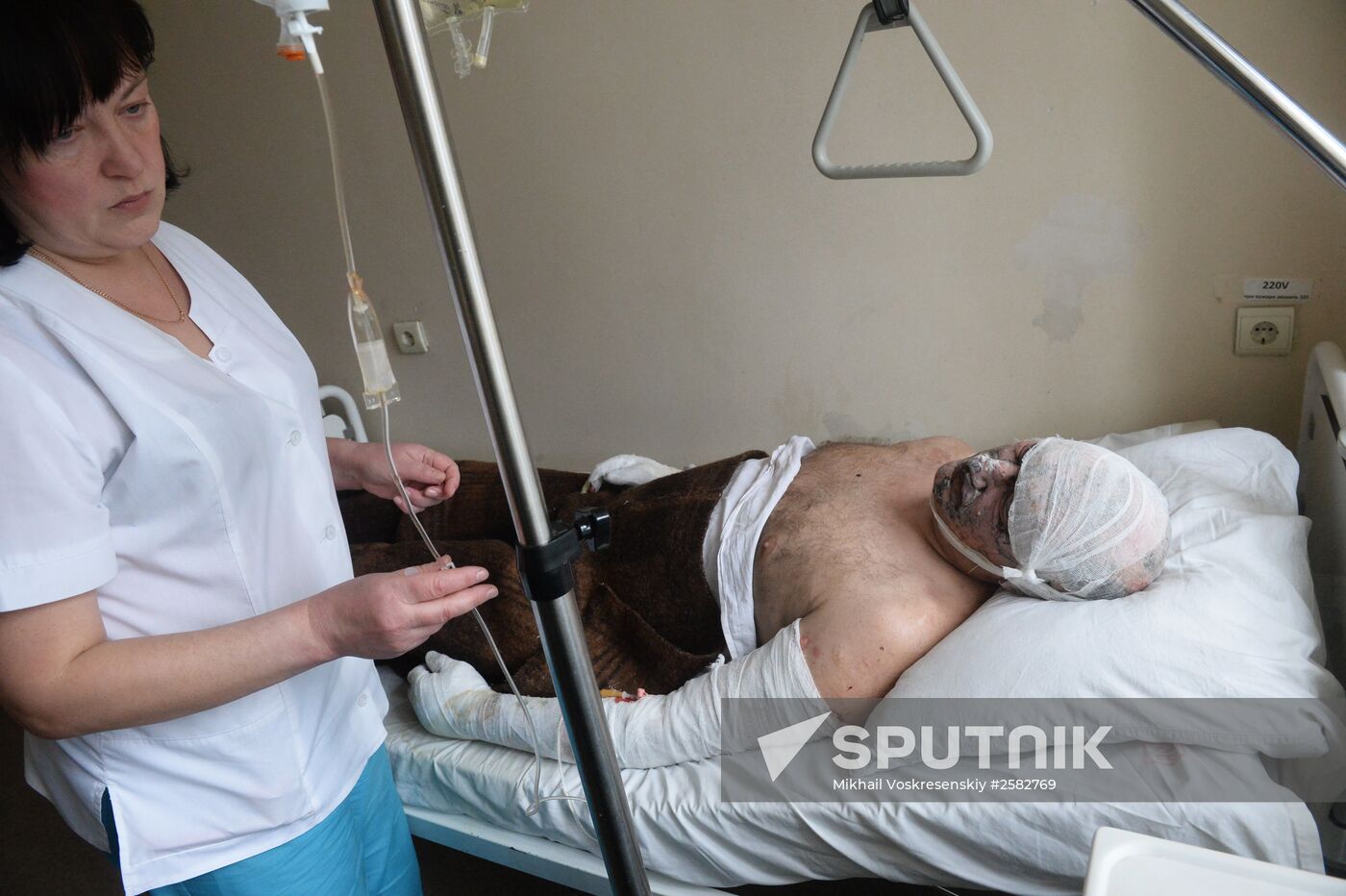 Zasyadko coal mine explosion in Donetsk