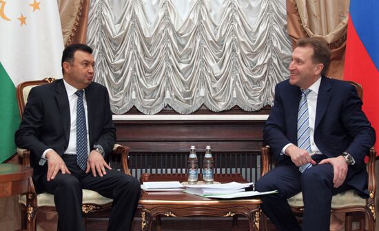 Russian First Deputy Prime Minister Igor Shuvalov at 13th meeting of Intergovernmental Commission