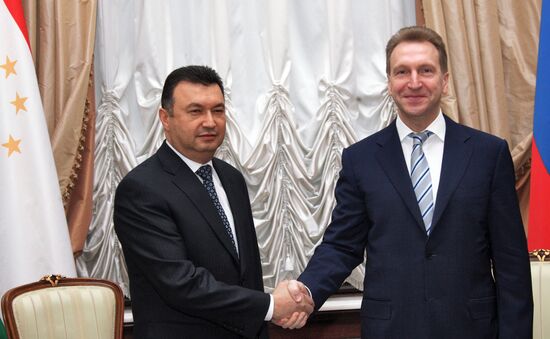 Russian First Deputy Prime Minister Igor Shuvalov at 13th meeting of Intergovernmental Commission