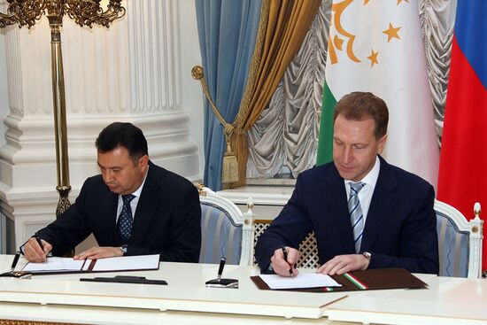 Russian First Deputy Prime Minister Igor Shuvalov at 13th meeting of Intergovernmental Commission