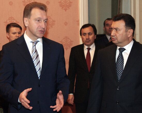 Russian First Deputy Prime Minister Igor Shuvalov at 13th meeting of Intergovernmental Commission