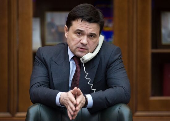 Moscow Region Governor Andrei Vorobyov gives interview to Rossiya Segodnya