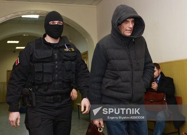 Sakhalin Region Governor Alexander Khoroshavin in Basmanny Court
