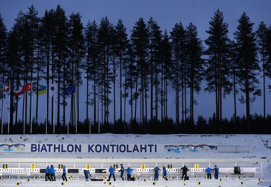 Biathlon World Championships. Training sessions