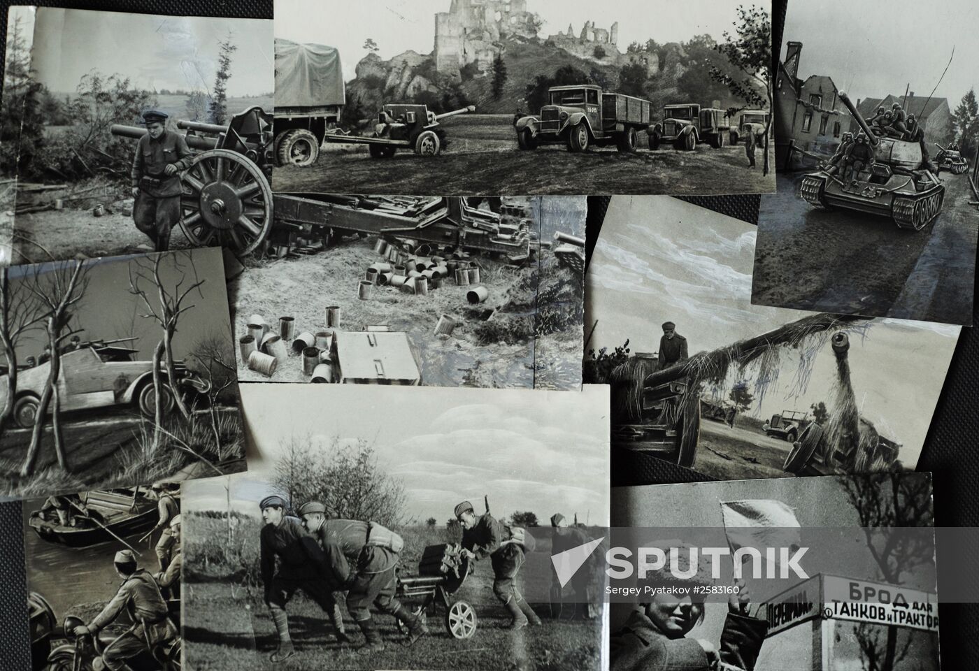 Photos and publications of Red Star newspaper during Great Patritotic War