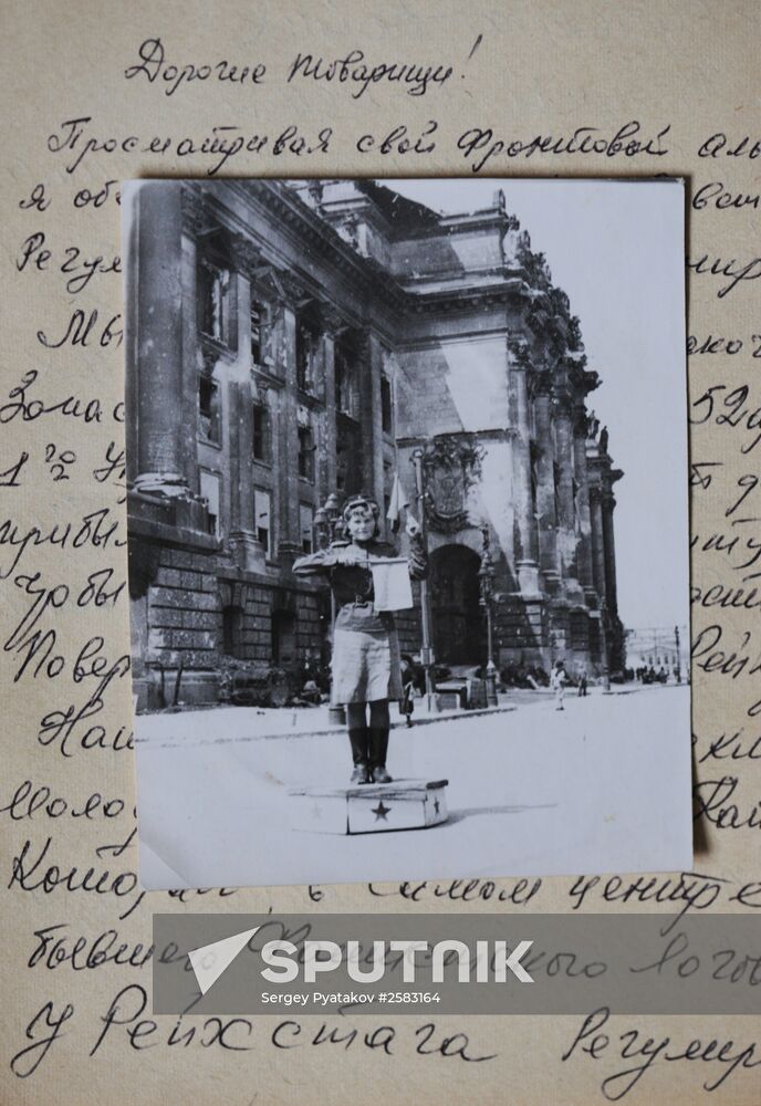 Photos and publications of Red Star newspaper during Great Patritotic War