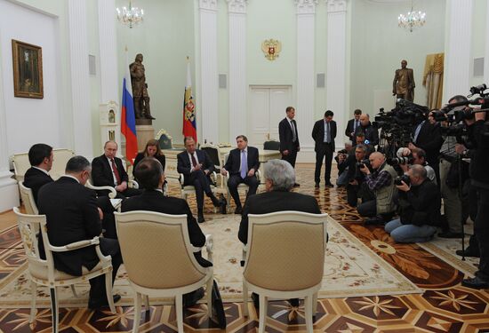 President Putin meets with Italian Prime Minister Renzi