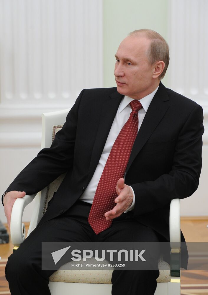 President Putin meets with Italian Prime Minister Renzi
