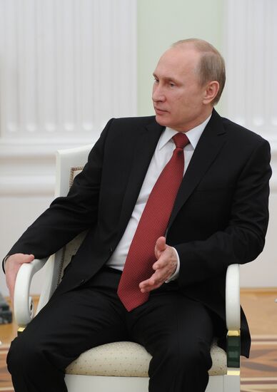 President Putin meets with Italian Prime Minister Renzi