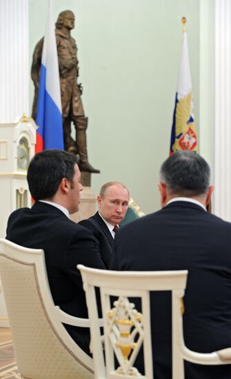President Putin meets with Italian Prime Minister Renzi