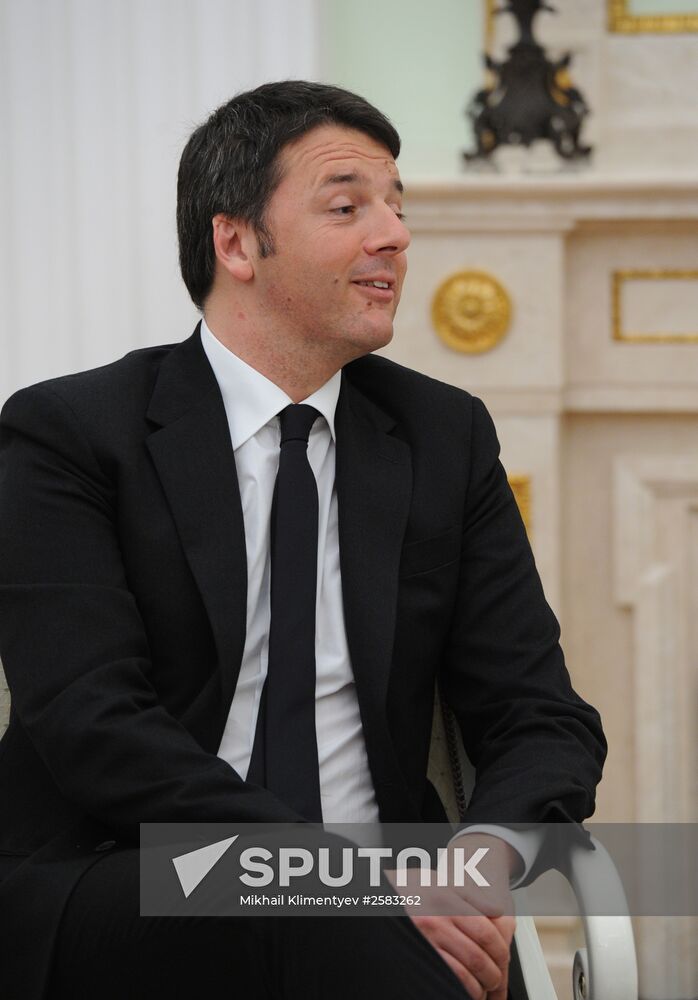 President Putin meets with Italian Prime Minister Renzi