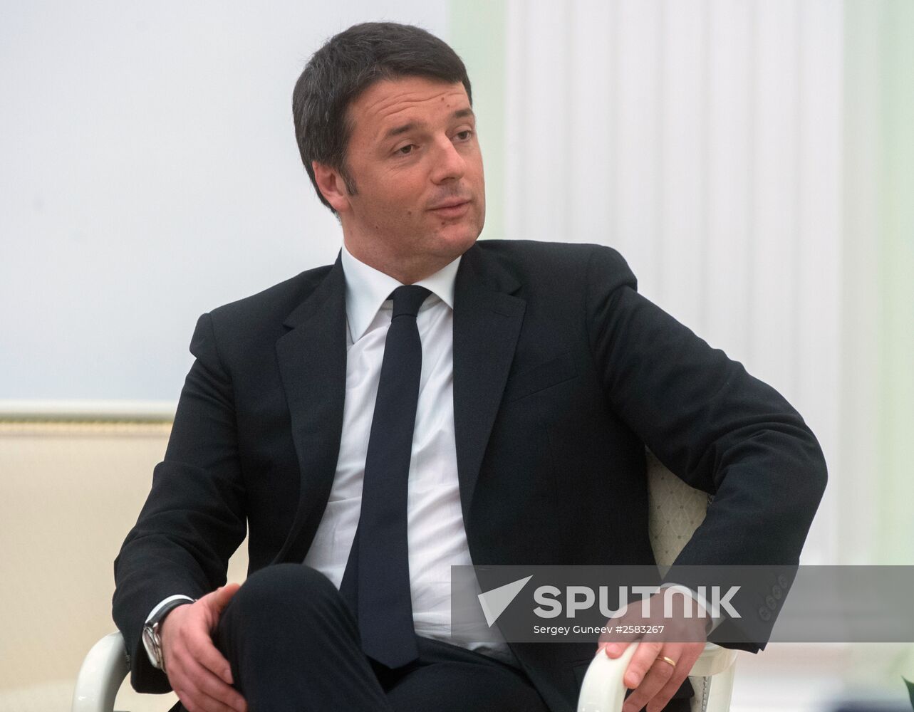 President Putin meets with Italian Prime Minister Renzi