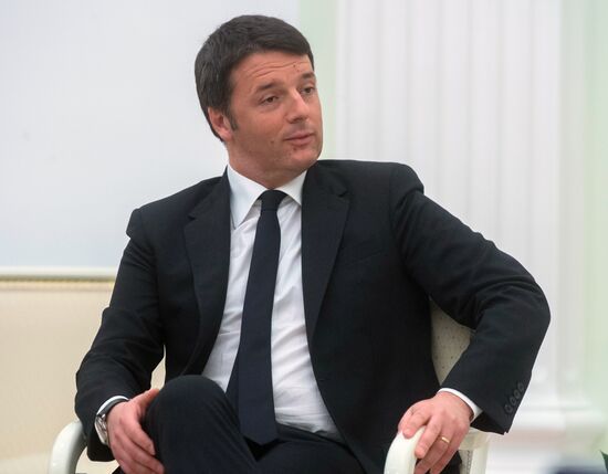 President Putin meets with Italian Prime Minister Renzi