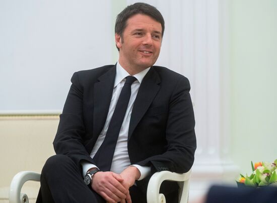 President Putin meets with Italian Prime Minister Renzi