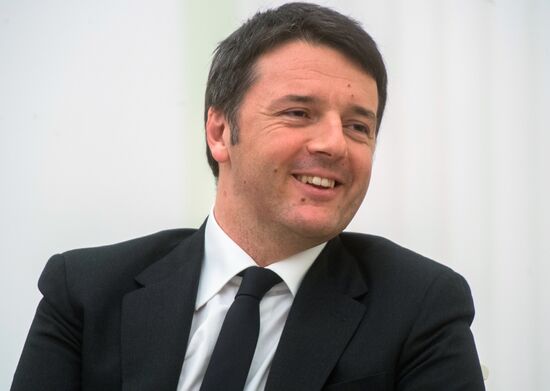 President Putin meets with Italian Prime Minister Renzi