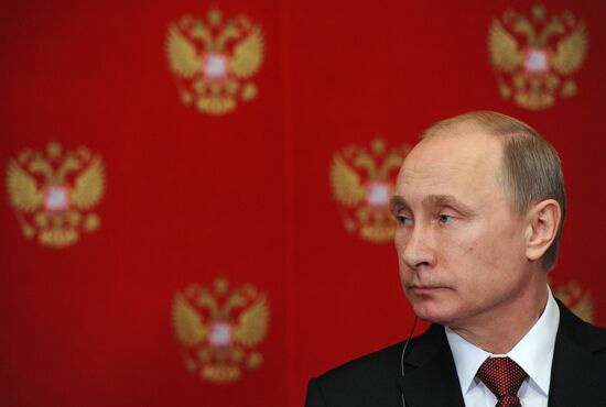 President Putin meets with Italian Prime Minister Matteo Renzi