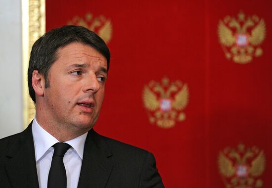 President Putin meets with Italian Prime Minister Matteo Renzi