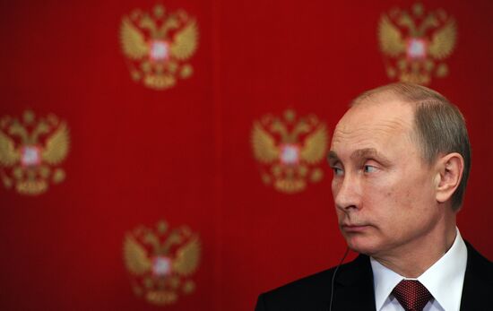 President Putin meets with Italian Prime Minister Matteo Renzi