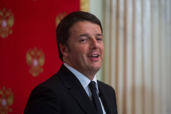 President Putin meets with Italian Prime Minister Matteo Renzi