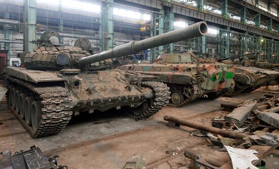 Military equipment repair plant in Donetsk