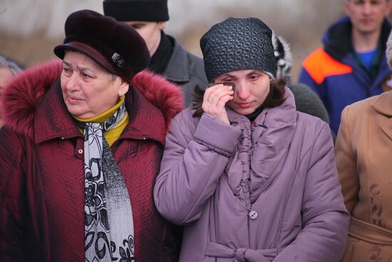 Miners who died in Zasyadko coal mine blast are buried in Donetsk