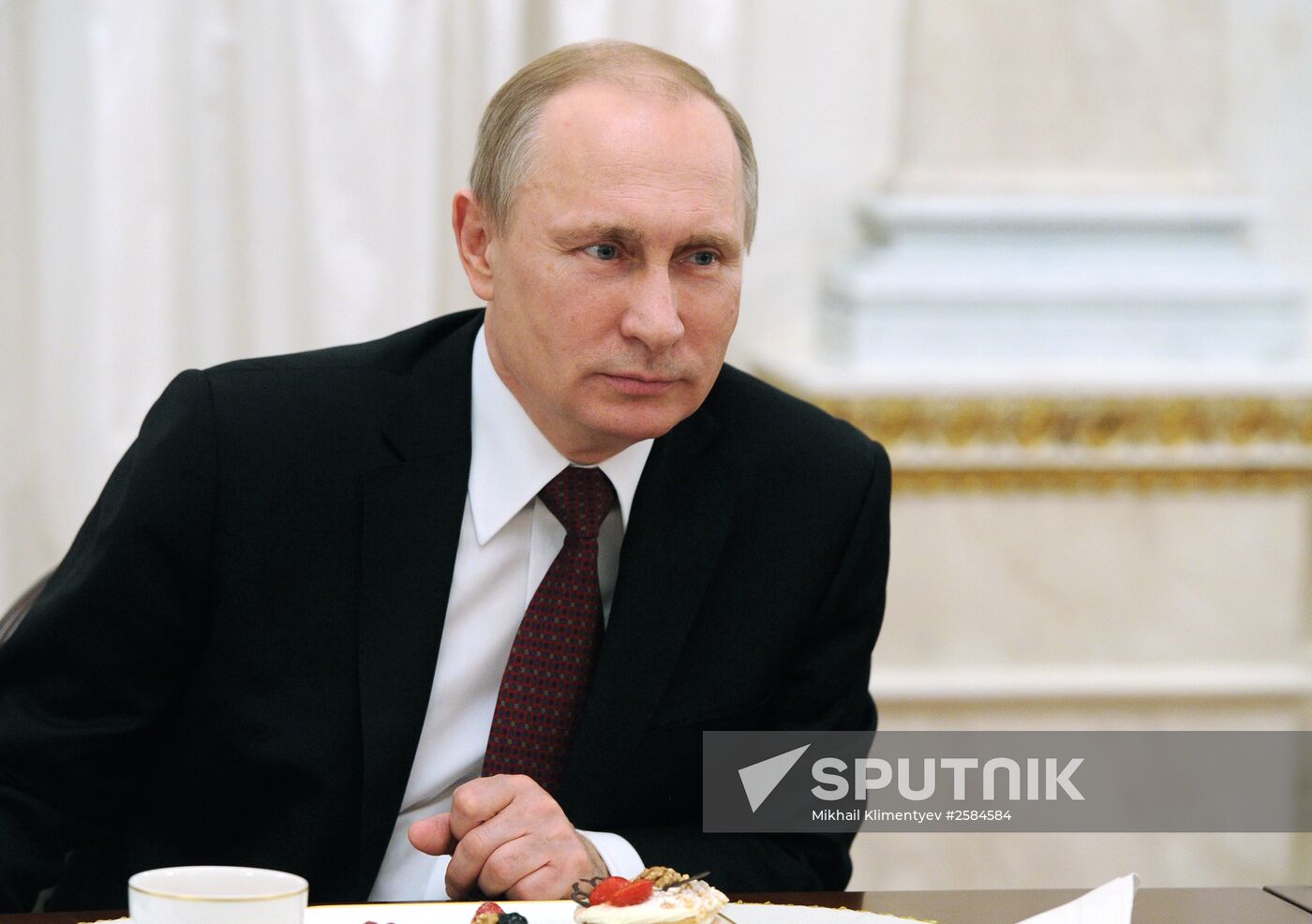 Russian President Vladimir Putin congratulates all Russian women on International Women's Day