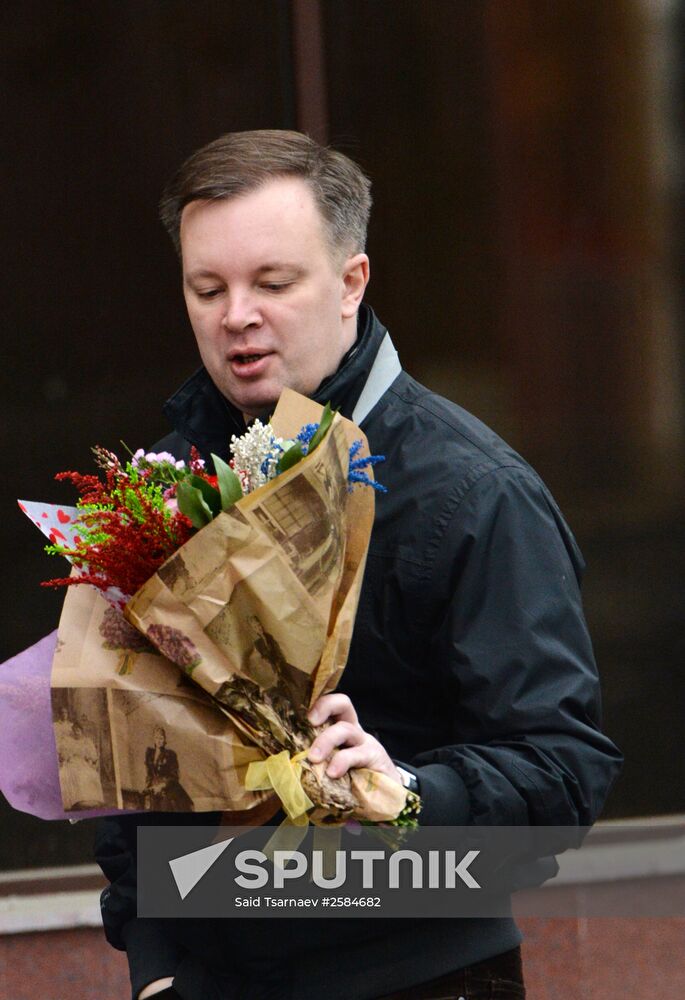 Flowers sold in Grozny on March 8