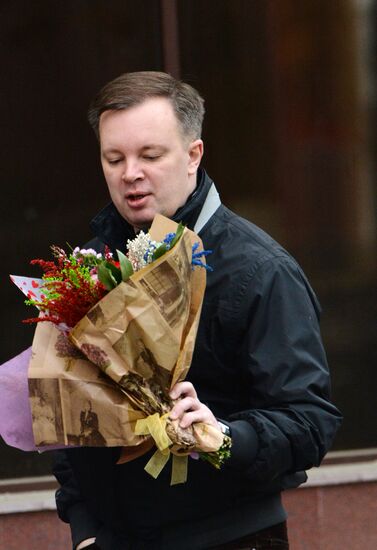 Flowers sold in Grozny on March 8