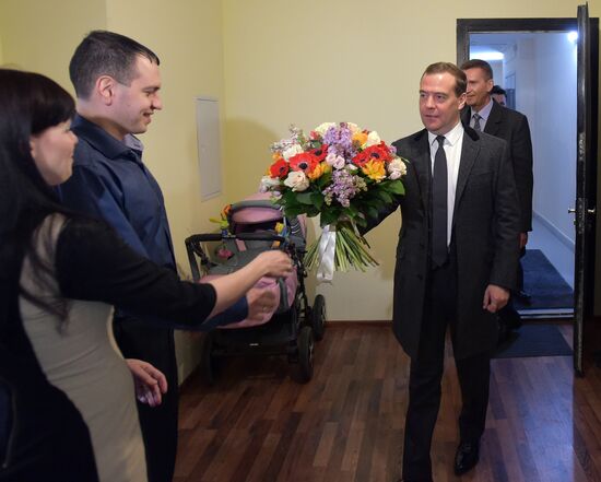 Prime Minister Dmitry Medvedev visits Tactical Missiles Corporation